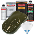 Olive Drab Green Urethane Basecoat with European Clearcoat Auto Paint - Complete Quart Paint Color Kit - Automotive Refinish Coating