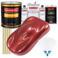 Candy Apple Red Metallic Urethane Basecoat with European Clearcoat Auto Paint - Complete Gallon Paint Color Kit - Automotive Refinish Coating