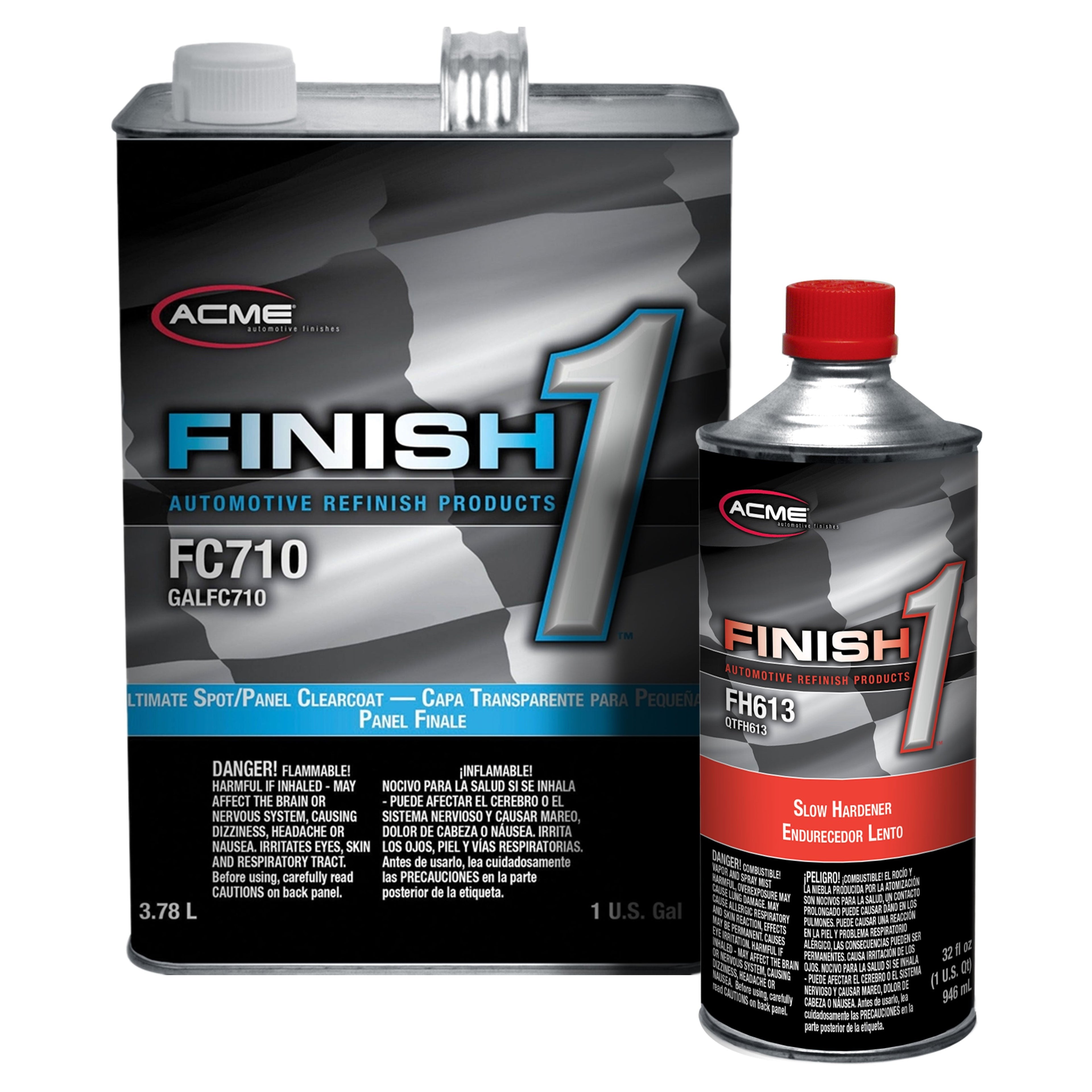 Finish 1 - Ultimate Spot/Panel Clearcoat with Slow Hardener - Gallon Kit