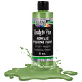 Pouring Masters Green Apple Metallic Pearl Ready to Pour Acrylic Pouring Paint - Premium 8-Ounce Pre-Mixed Fluid Acrylic Paint - Fluid Art Supplies for Canvas, Wood, Paper, Tile & Rocks