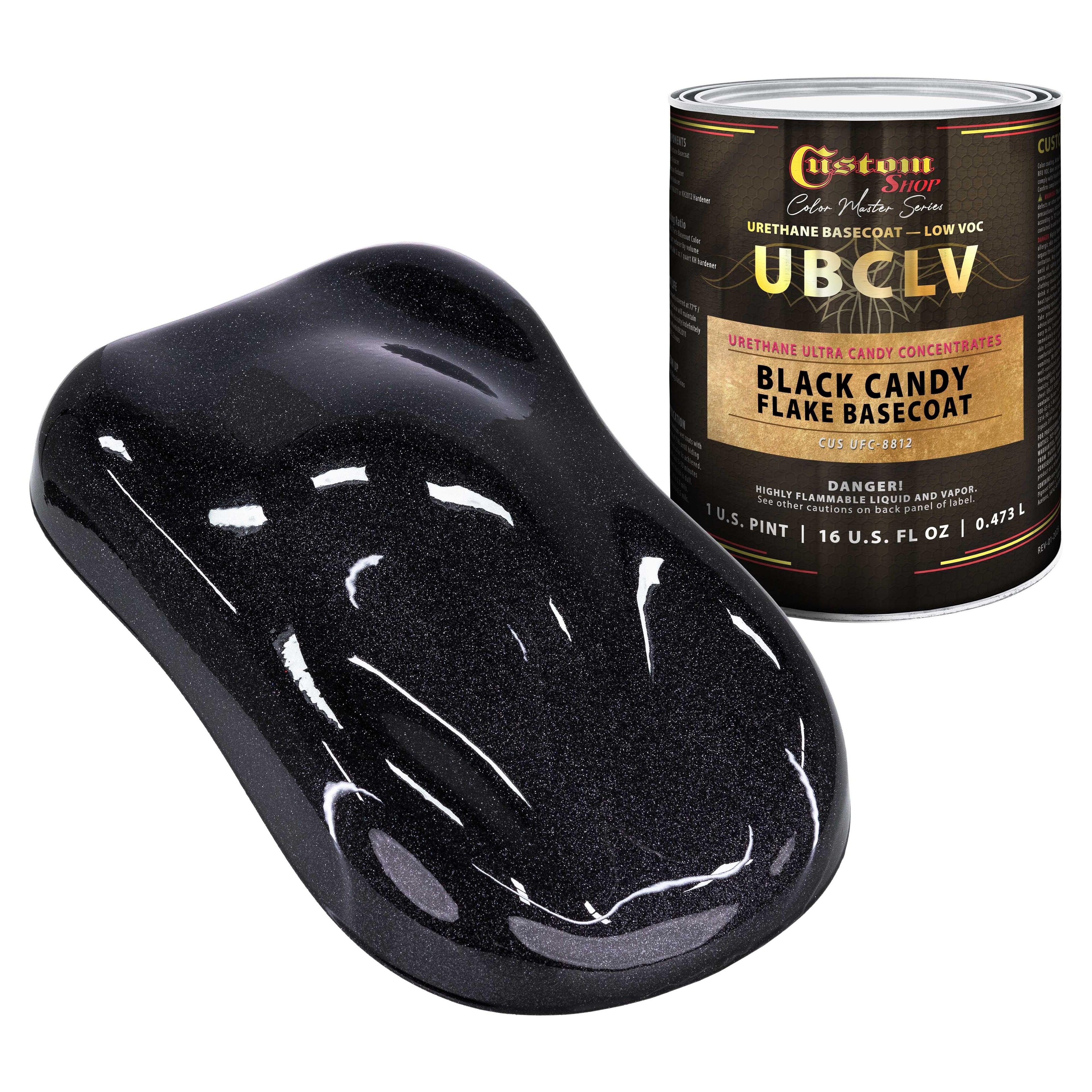 UFC Urethane Ultra Flake Colors - Black Candy Flake Basecoat- Pint