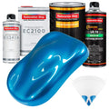 Intense Blue Metallic Urethane Basecoat with European Clearcoat Auto Paint - Complete Quart Paint Color Kit - Automotive Refinish Coating