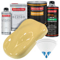 Springtime Yellow Urethane Basecoat with European Clearcoat Auto Paint - Complete Quart Paint Color Kit - Automotive Refinish Coating