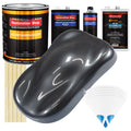 Gunmetal Grey Metallic - Urethane Basecoat with Clearcoat Auto Paint (Complete Slow Gallon Paint Kit) Professional Gloss Automotive Car Truck Coating