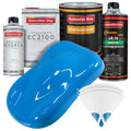 Grabber Blue Urethane Basecoat with European Clearcoat Auto Paint - Complete Quart Paint Color Kit - Automotive Refinish Coating