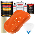 Sunset Orange Urethane Basecoat with European Clearcoat Auto Paint - Complete Gallon Paint Color Kit - Automotive Refinish Coating