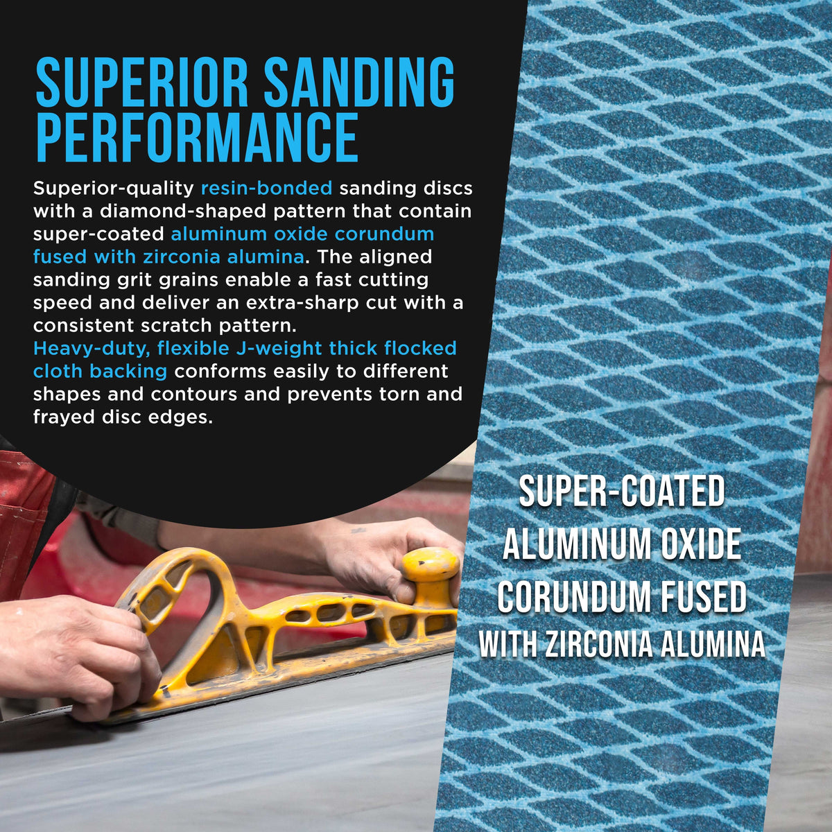 120 Grit PSA Rhombus Diamond Shape Blue Longboard Sandpaper, 2-3/4" Wide Continuous 12 Yard Roll - Self Adhesive Stickyback