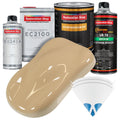 Shoreline Beige Urethane Basecoat with European Clearcoat Auto Paint - Complete Quart Paint Color Kit - Automotive Refinish Coating