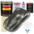 Chop Top Silver Metallic - Urethane Basecoat with Premium Clearcoat Auto Paint - Complete Medium Gallon Paint Kit - Professional Automotive Coating