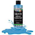 Pouring Masters Cerulean Blue Ready to Pour Acrylic Pouring Paint - Premium 8-Ounce Pre-Mixed Fluid Acrylic Paint - Fluid Art Supplies for Canvas, Wood, Paper, Tile & Rocks