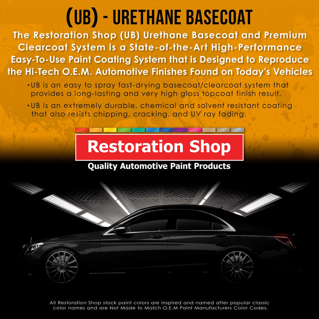 Saturn Gold Firemist - Urethane Basecoat with Clearcoat Auto Paint (Complete Medium Gallon Paint Kit) Professional Gloss Automotive Car Truck Coating