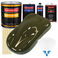 Olive Drab Green - Urethane Basecoat with Clearcoat Auto Paint (Complete Fast Gallon Paint Kit) Professional High Gloss Automotive Car Truck Coating