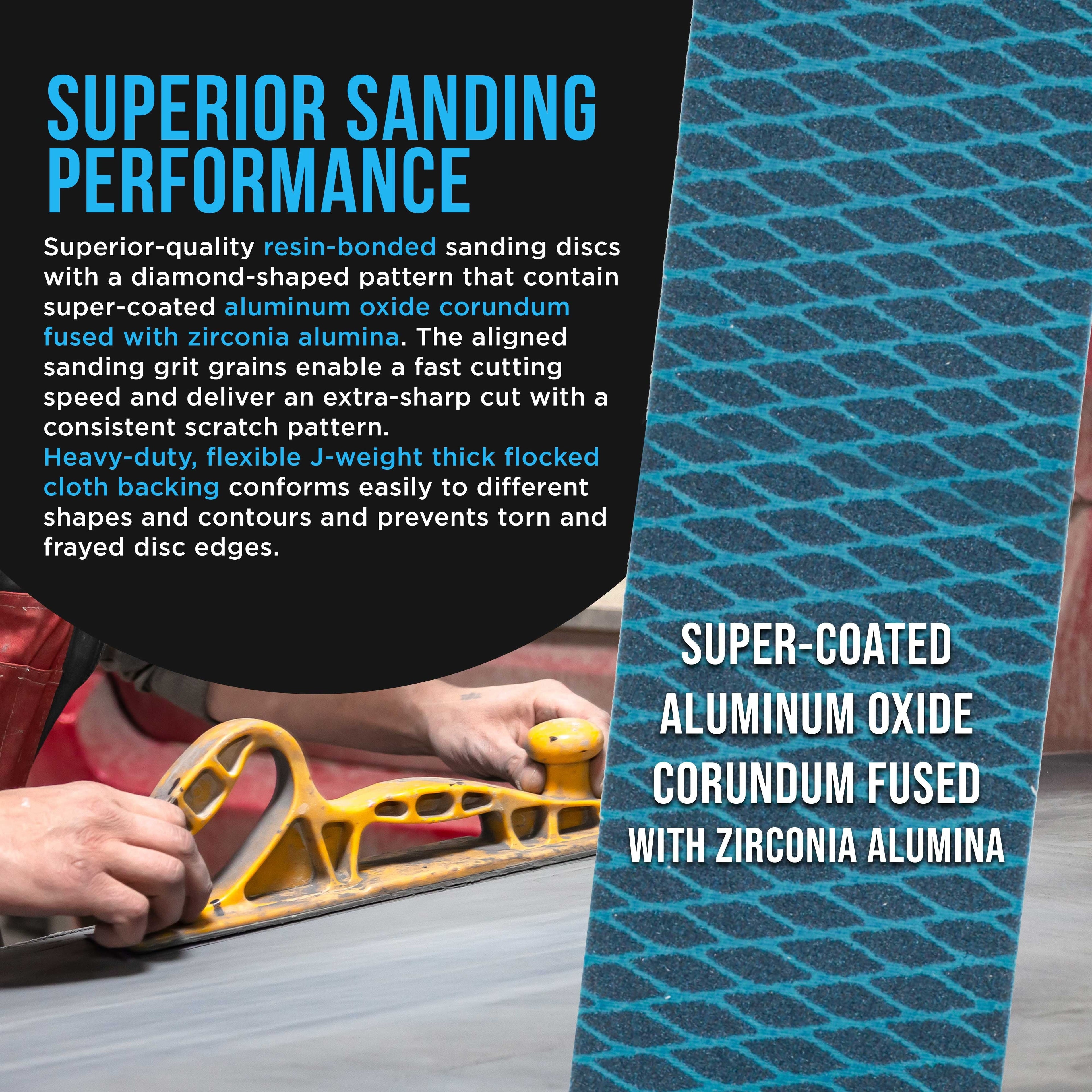 80 Grit PSA Rhombus Diamond Shape Blue Longboard Sandpaper, 2-3/4" Wide Continuous 12 Yard Roll - Self Adhesive Stickyback