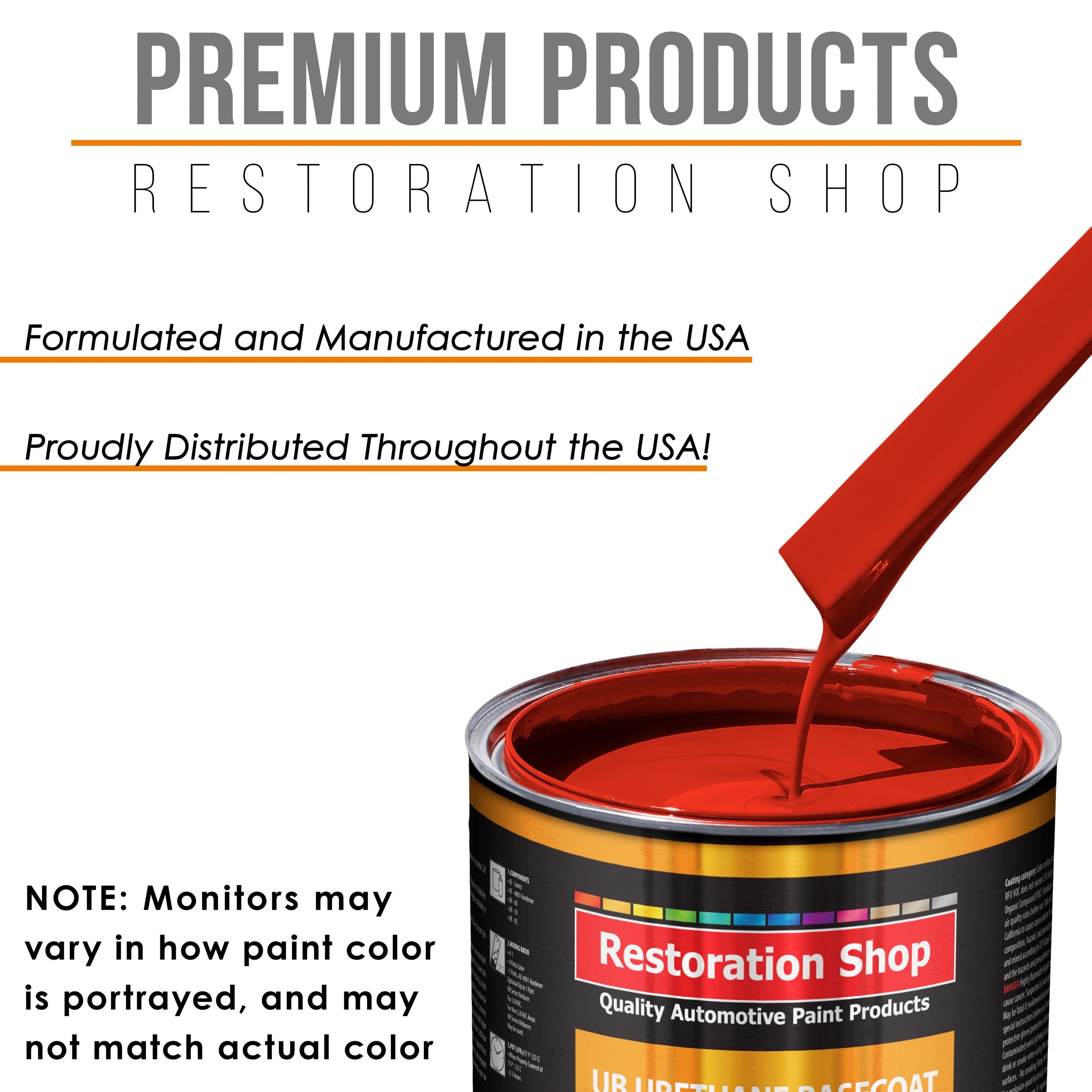 Swift Red - Urethane Basecoat with Clearcoat Auto Paint - Complete Medium Gallon Paint Kit - Professional High Gloss Automotive, Car, Truck Coating