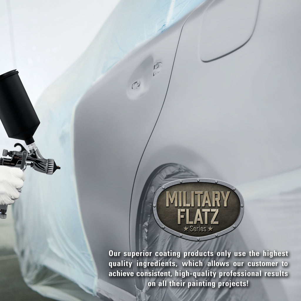 Military Flatz 595-36300 Aircraft Gray - 2K Urethane Flat Automotive Paint - Gallon Kit