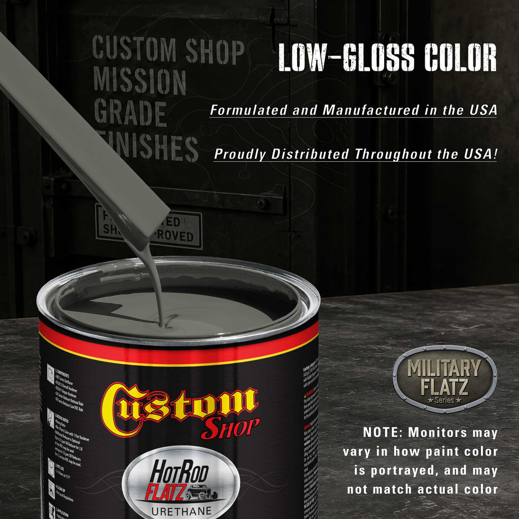 Military Flatz 595-34052 USMC Dark Olive - 2K Urethane Flat Automotive Paint - Quart