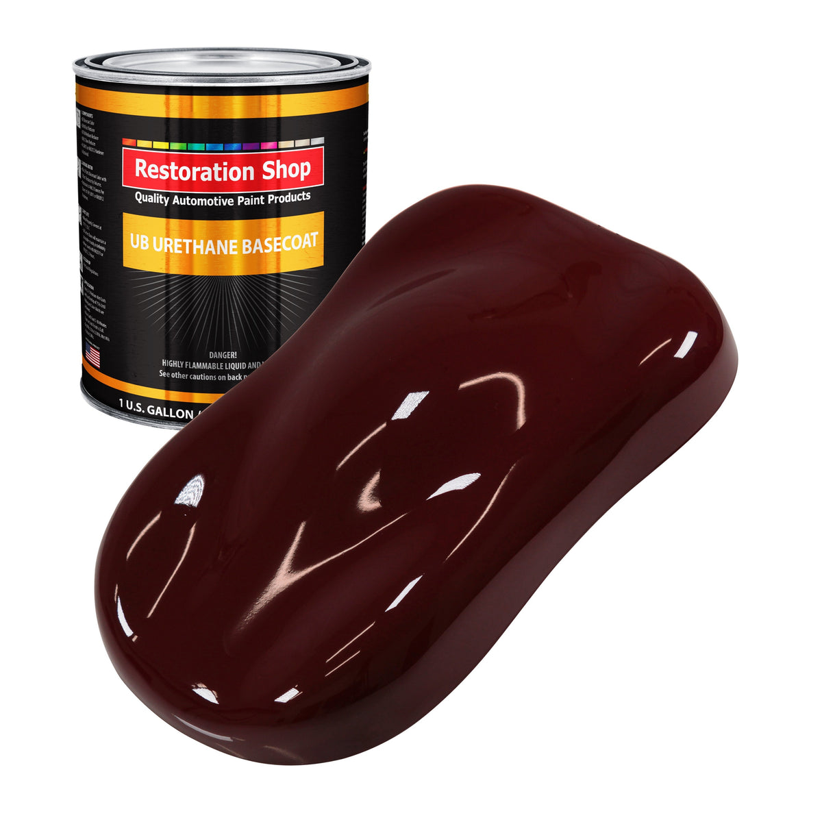 Carmine Red - Urethane Basecoat Auto Paint - Gallon Paint Color Only - Professional High Gloss Automotive, Car, Truck Coating