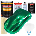 Emerald Green Metallic - Urethane Basecoat with Premium Clearcoat Auto Paint (Complete Medium Gallon Paint Kit) Professional Gloss Automotive Coating