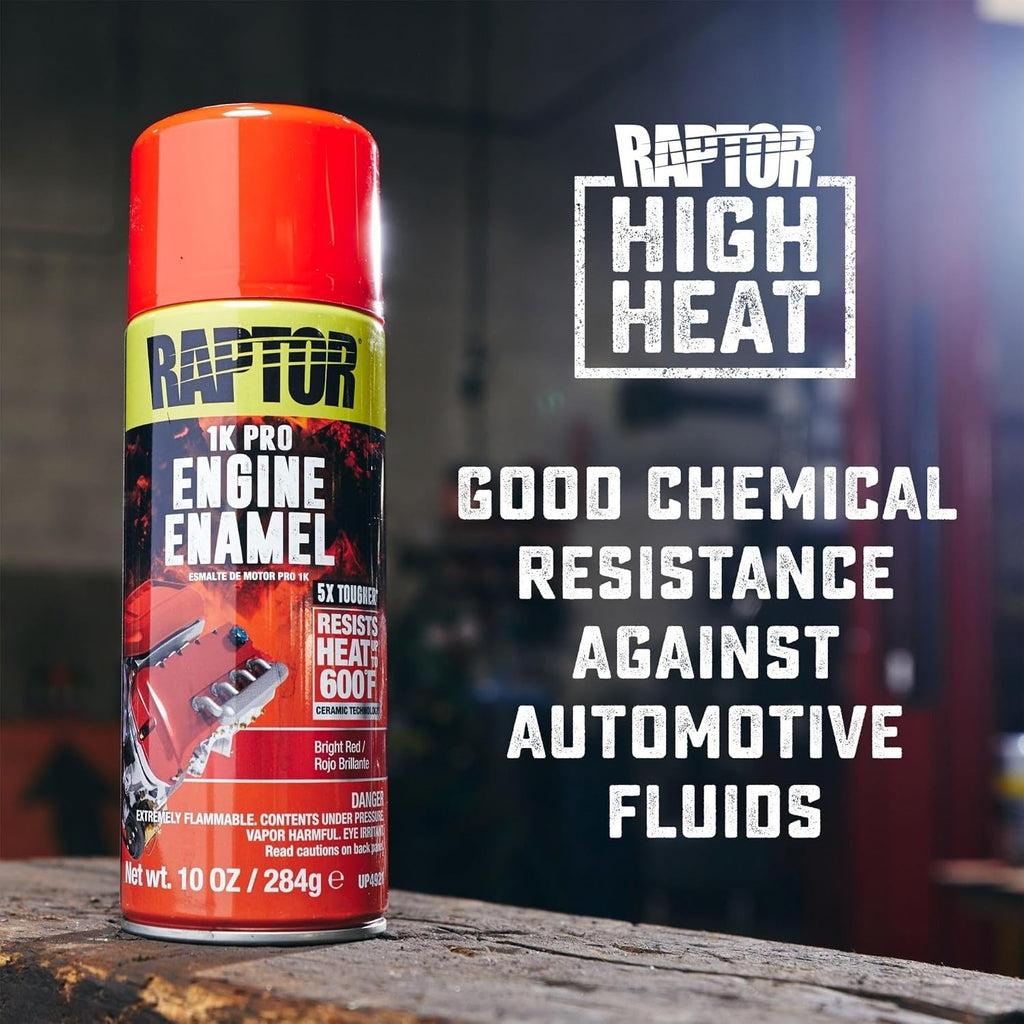 Engine Enamel Primer Spray, Professional Grade, Superior Adhesion For High Heat, Gloss Black