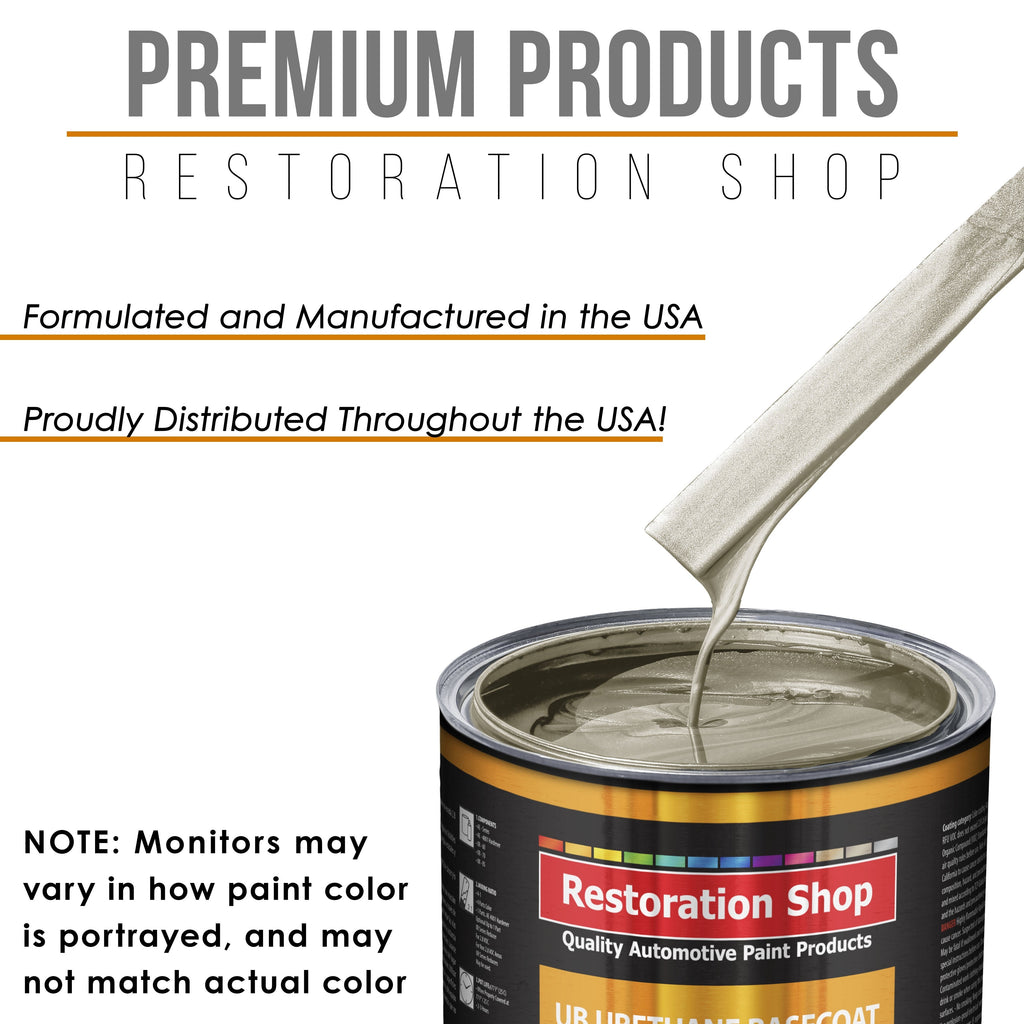 Gold Mist Metallic - Urethane Basecoat with Premium Clearcoat Auto Paint (Complete Medium Gallon Paint Kit) Professional High Gloss Automotive Coating
