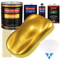 Saturn Gold Firemist - Urethane Basecoat with Clearcoat Auto Paint (Complete Medium Gallon Paint Kit) Professional Gloss Automotive Car Truck Coating