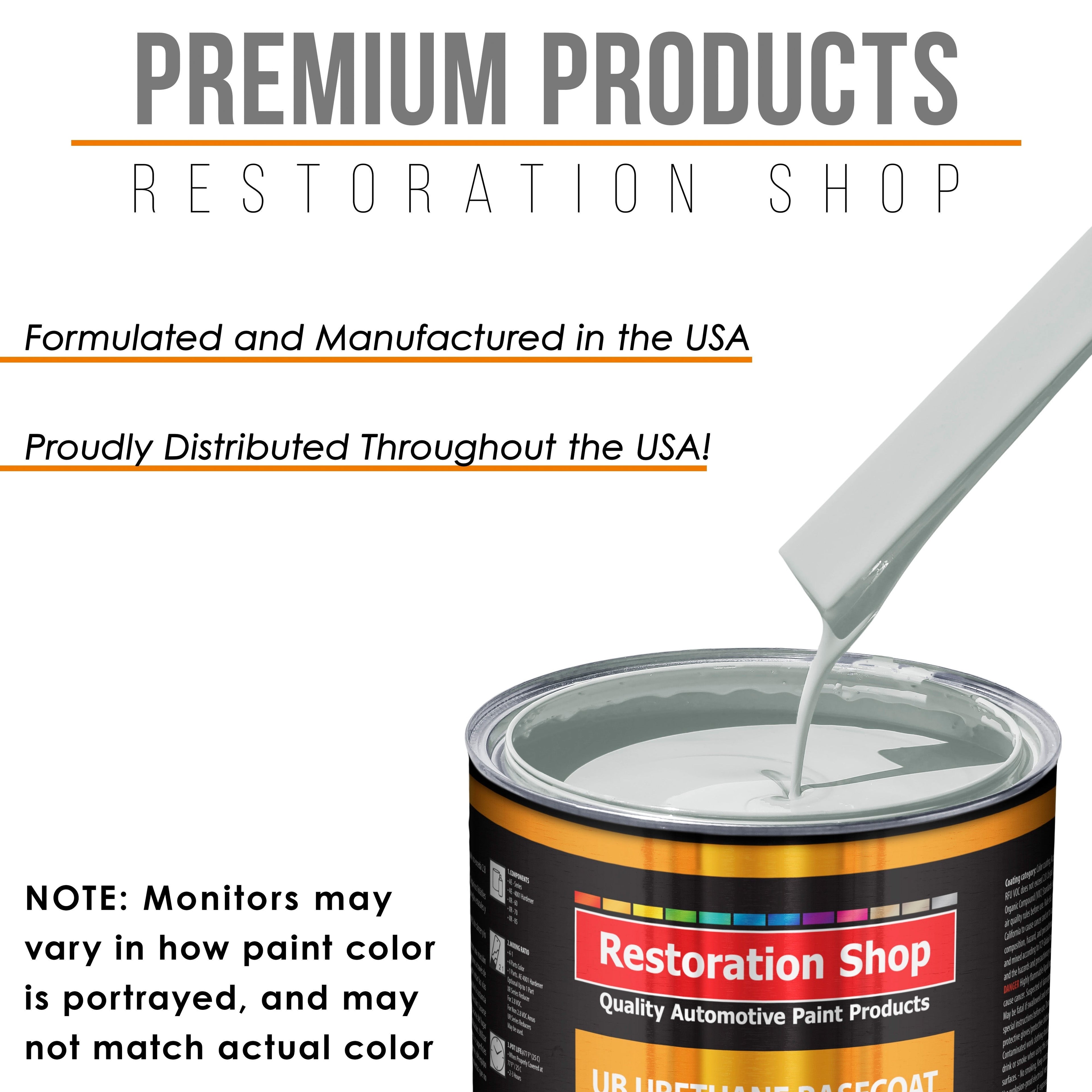 Cameo White - Urethane Basecoat with Premium Clearcoat Auto Paint - Complete Slow Gallon Paint Kit - Professional High Gloss Automotive Coating