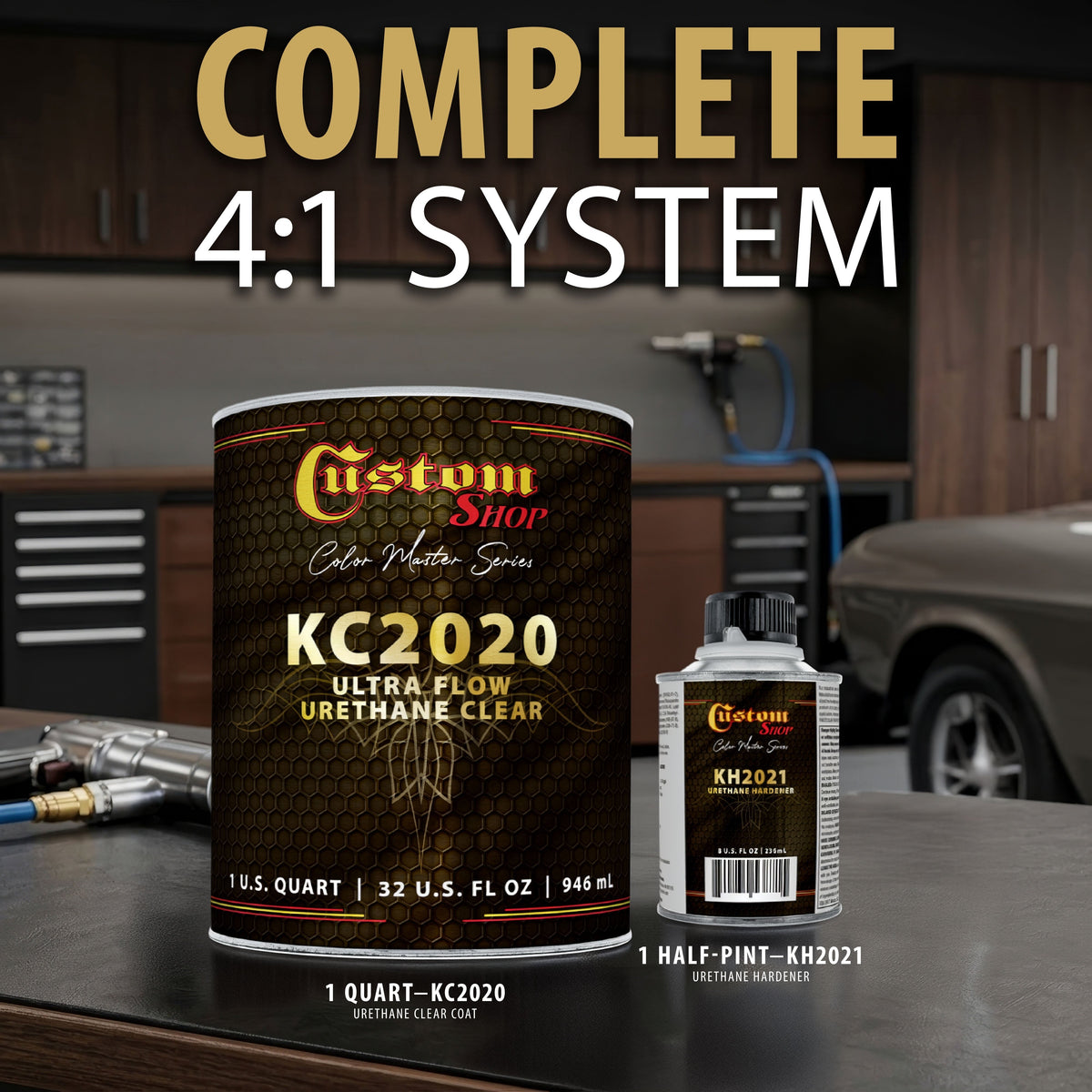 Ultra Flow Urethane Clearcoat with KH2021 Hardener, Quart Kit