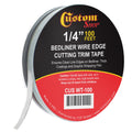Professional Bedliner Wire Edge Tape, 1/4" x 100ft Roll - Precision Metal Cutting Filament for Spray-On Truck Liners, Vinyl Car Wraps & Thick