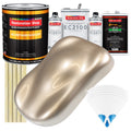 Cashmere Gold Metallic Urethane Basecoat with European Clearcoat Auto Paint - Complete Gallon Paint Color Kit - Automotive Refinish Coating