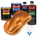 Sunburst Orange Metallic - Urethane Basecoat with Clearcoat Auto Paint - Complete Medium Quart Paint Kit - Professional Automotive Car Truck Coating