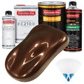 Whole Earth Brown Firemist Urethane Basecoat with European Clearcoat Auto Paint - Complete Quart Paint Color Kit - Automotive Refinish Coating