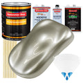 Galaxy Silver Metallic - Urethane Basecoat with Premium Clearcoat Auto Paint (Complete Medium Gallon Paint Kit) Professional Gloss Automotive Coating