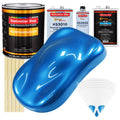Fiji Blue Metallic - Urethane Basecoat with Premium Clearcoat Auto Paint - Complete Slow Gallon Paint Kit - Professional High Gloss Automotive Coating