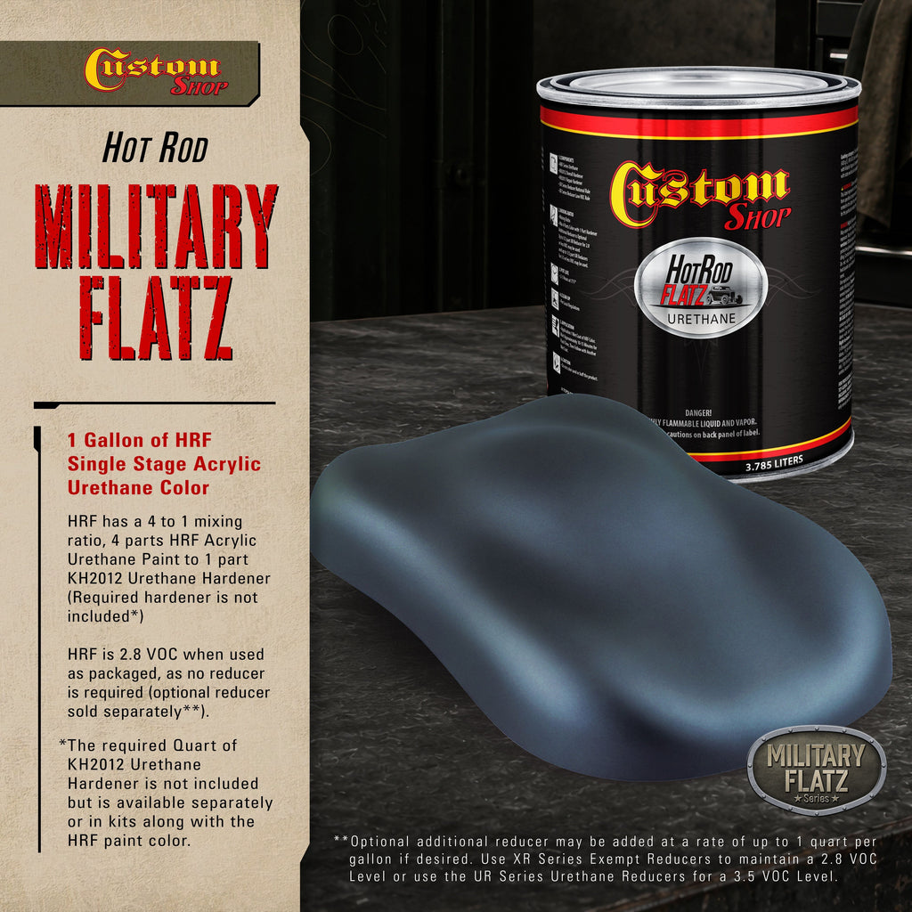 Military Flatz 595-25045 Insignia Blue - 2K Urethane Flat Automotive Paint - Gallon