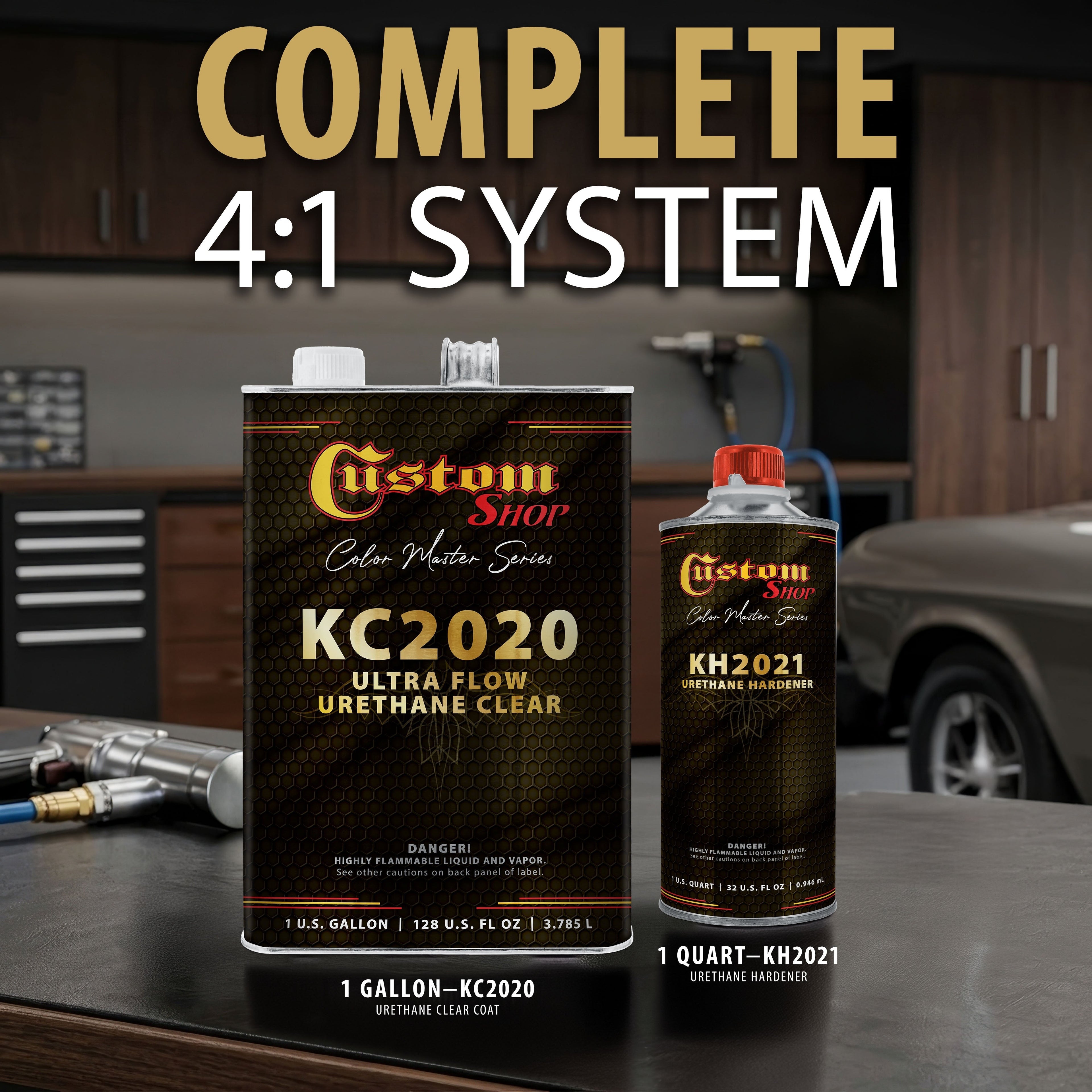 Ultra Flow Urethane Clearcoat with KH2021 Hardener, Gallon Kit