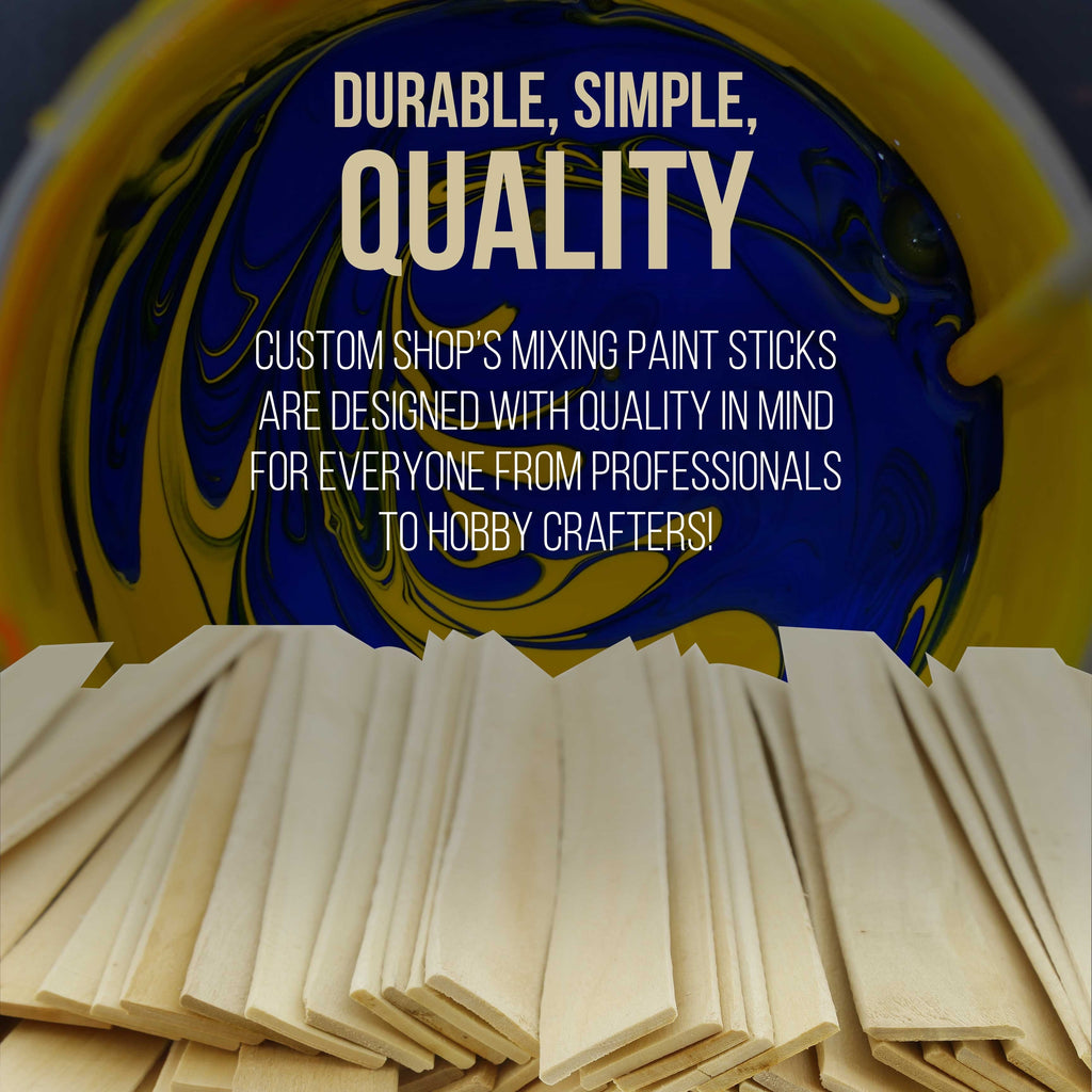 Craft and Paint Sticks - (Pack of 900 Sticks) 12" Inch Premium Grade Wood Stirrers/Paddles - Use for Wood Crafts -to Mix Epoxy Resin or Paint -Garden