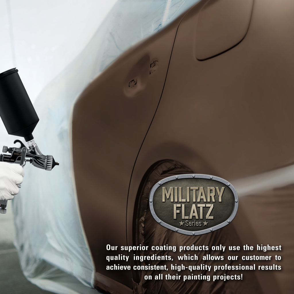 Military Flatz 595-30051 Camo Brown - 2K Urethane Flat Automotive Paint - Quart