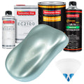 Frost Blue Metallic Urethane Basecoat with European Clearcoat Auto Paint - Complete Quart Paint Color Kit - Automotive Refinish Coating