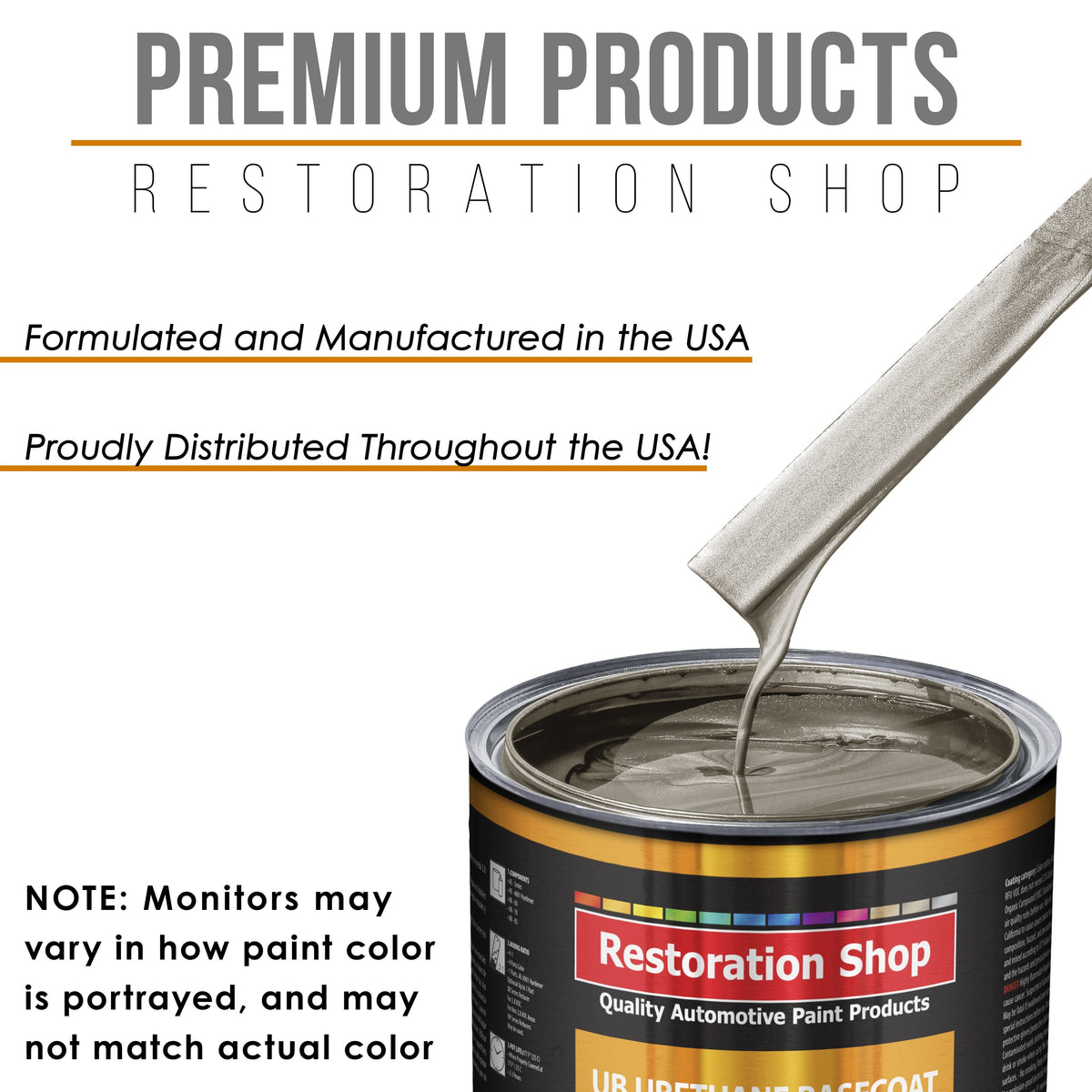Warm Gray Metallic - Urethane Basecoat with Clearcoat Auto Paint - Complete Fast Gallon Paint Kit - Professional Gloss Automotive Car Truck Coating
