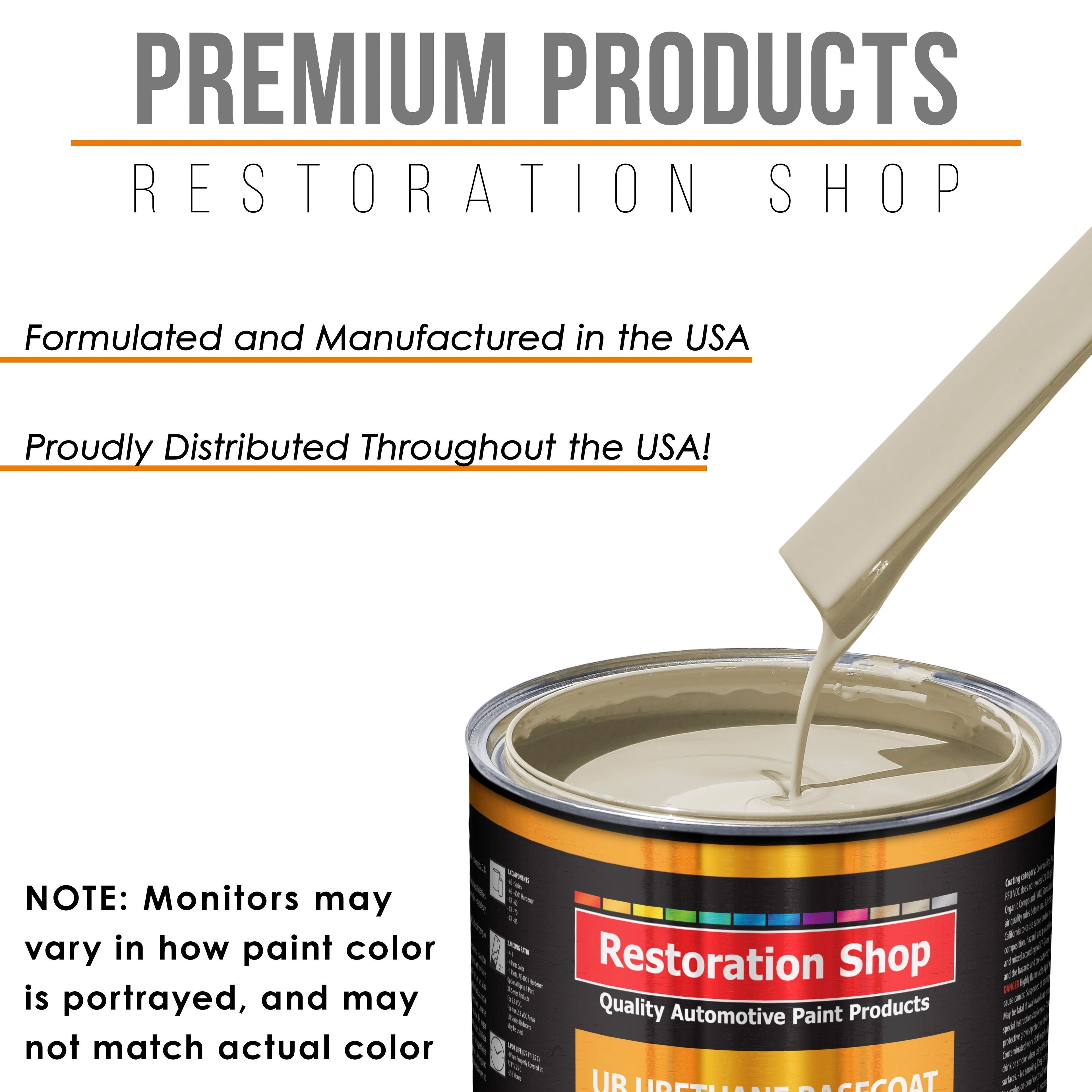 Olympic White - Urethane Basecoat with Clearcoat Auto Paint - Complete Fast Gallon Paint Kit - Professional High Gloss Automotive, Car, Truck Coating