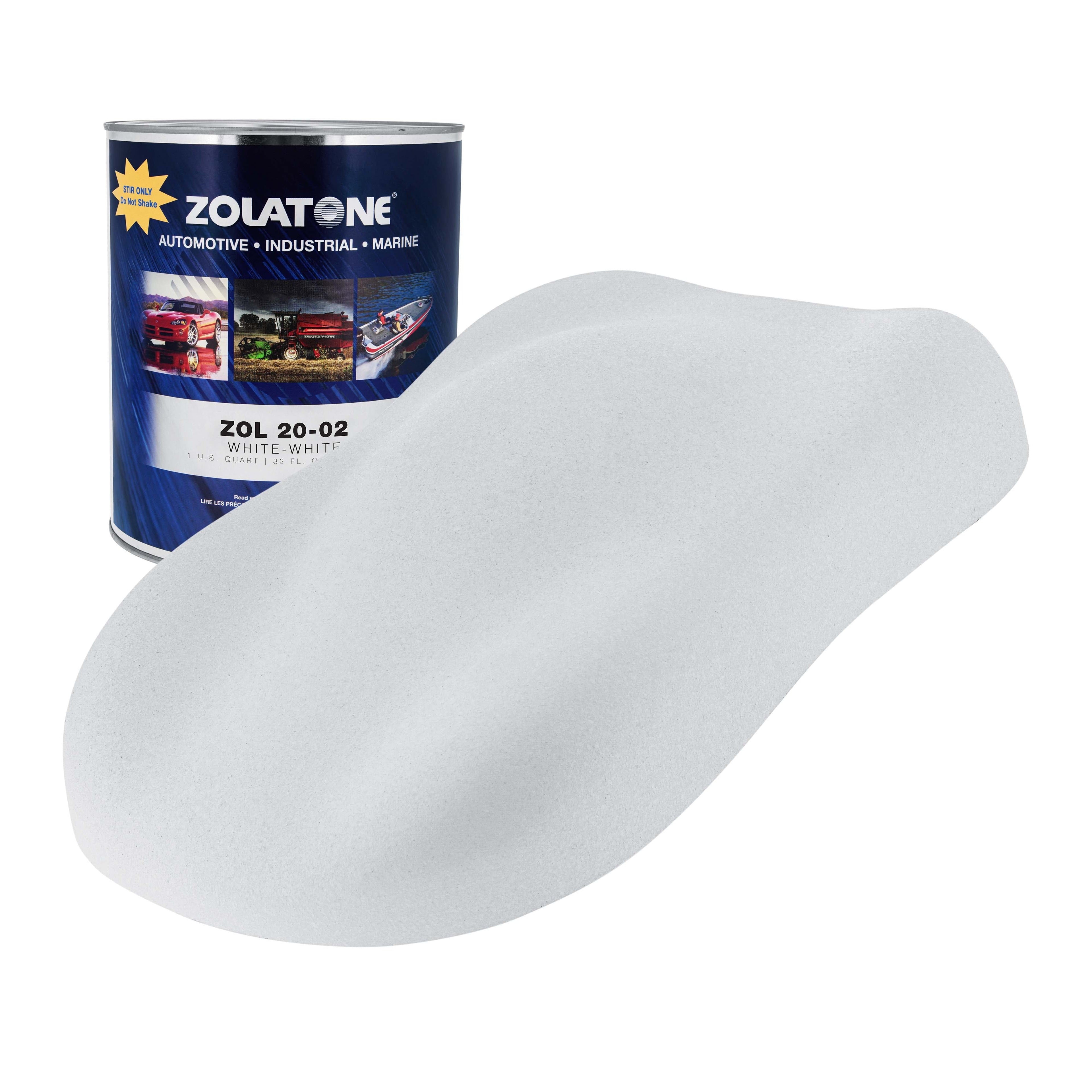 White on White - Multi-Tone Spatter Finish Quart Size - Formerly Zolatone