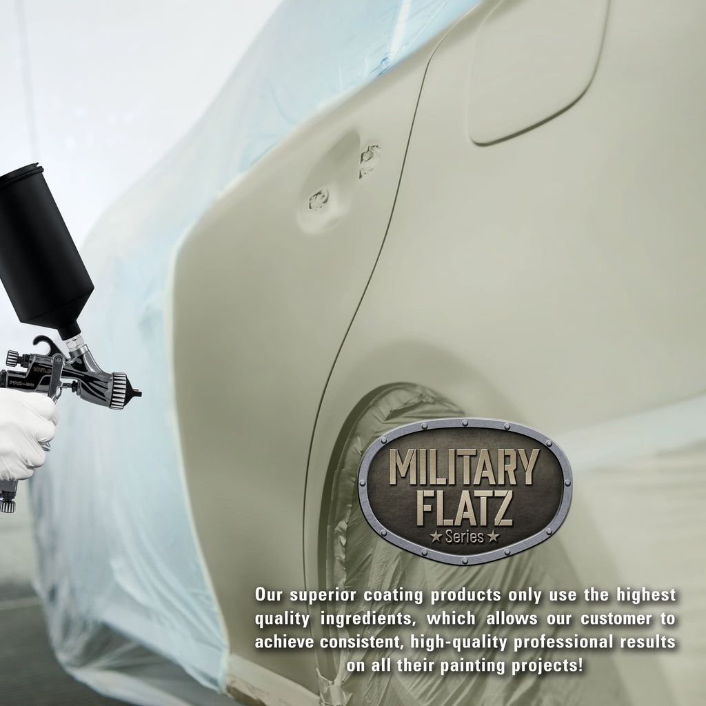 Military Flatz 595-34432 Army Gray Green - 2K Urethane Flat Automotive Paint - Gallon Kit