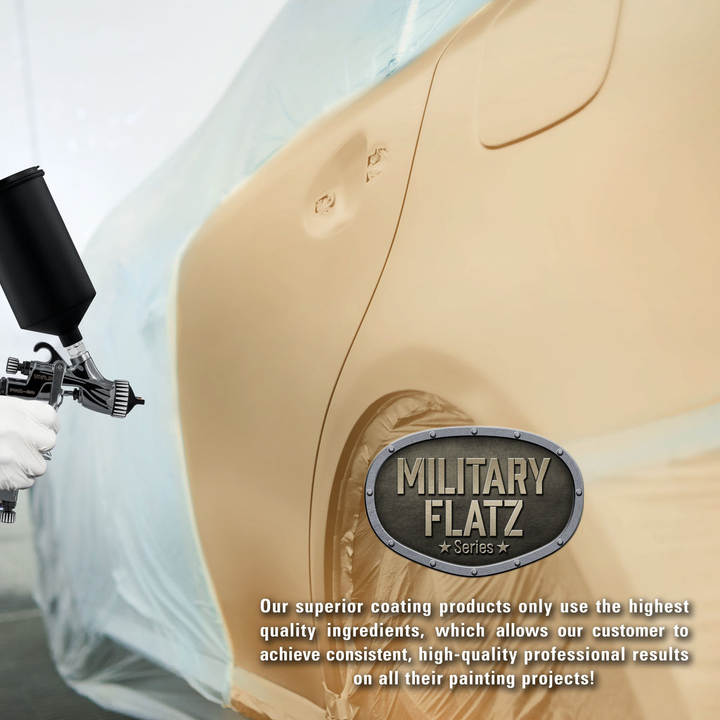 Military Flatz 595-33446 Desert Tan - 2K Urethane Flat Automotive Paint - Gallon Kit
