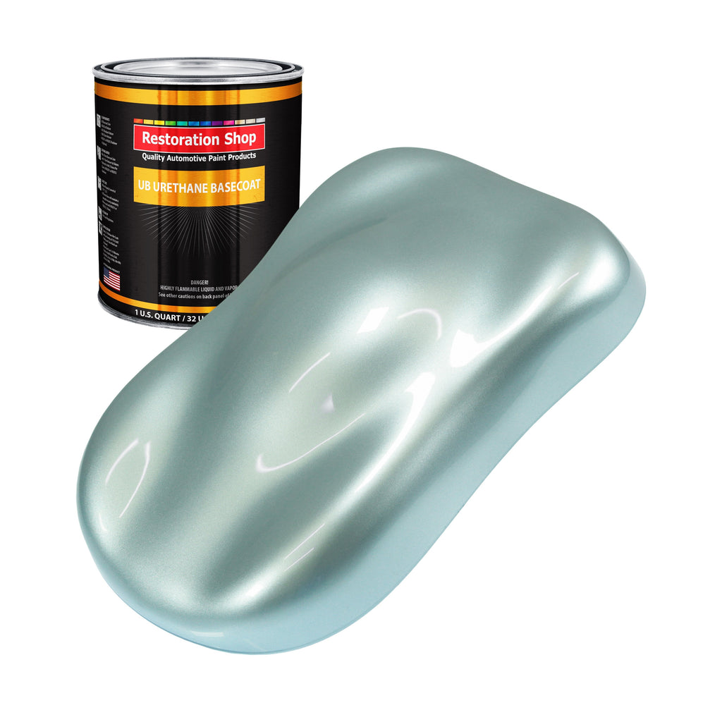 Frost Blue Metallic - Urethane Basecoat Auto Paint - Quart Paint Color Only - Professional High Gloss Automotive, Car, Truck Coating