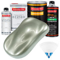 Sage Green Metallic Urethane Basecoat with European Clearcoat Auto Paint - Complete Quart Paint Color Kit - Automotive Refinish Coating