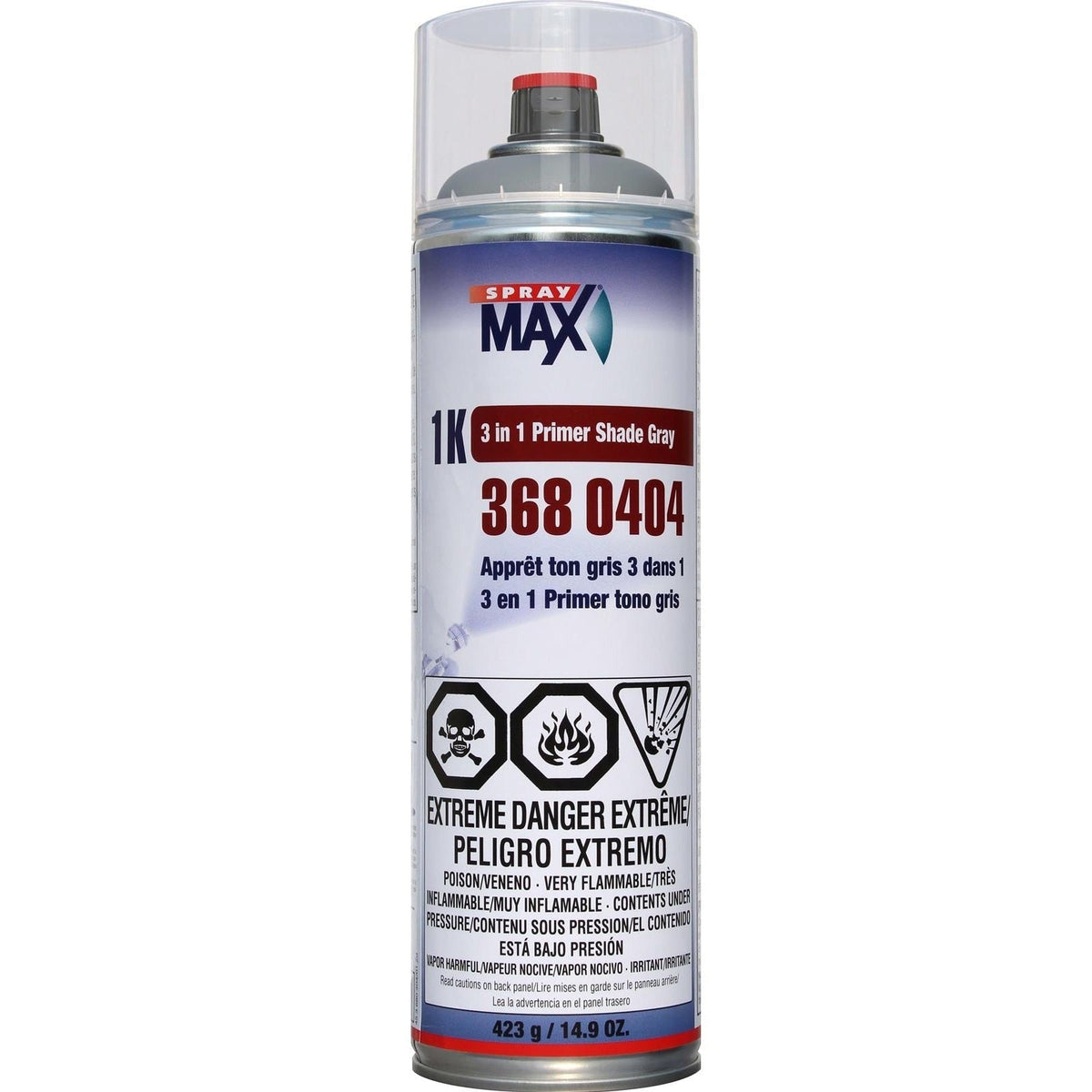 SprayMax 1K 3 in 1 Primer Shade Gray - Aerosol, 14.9oz