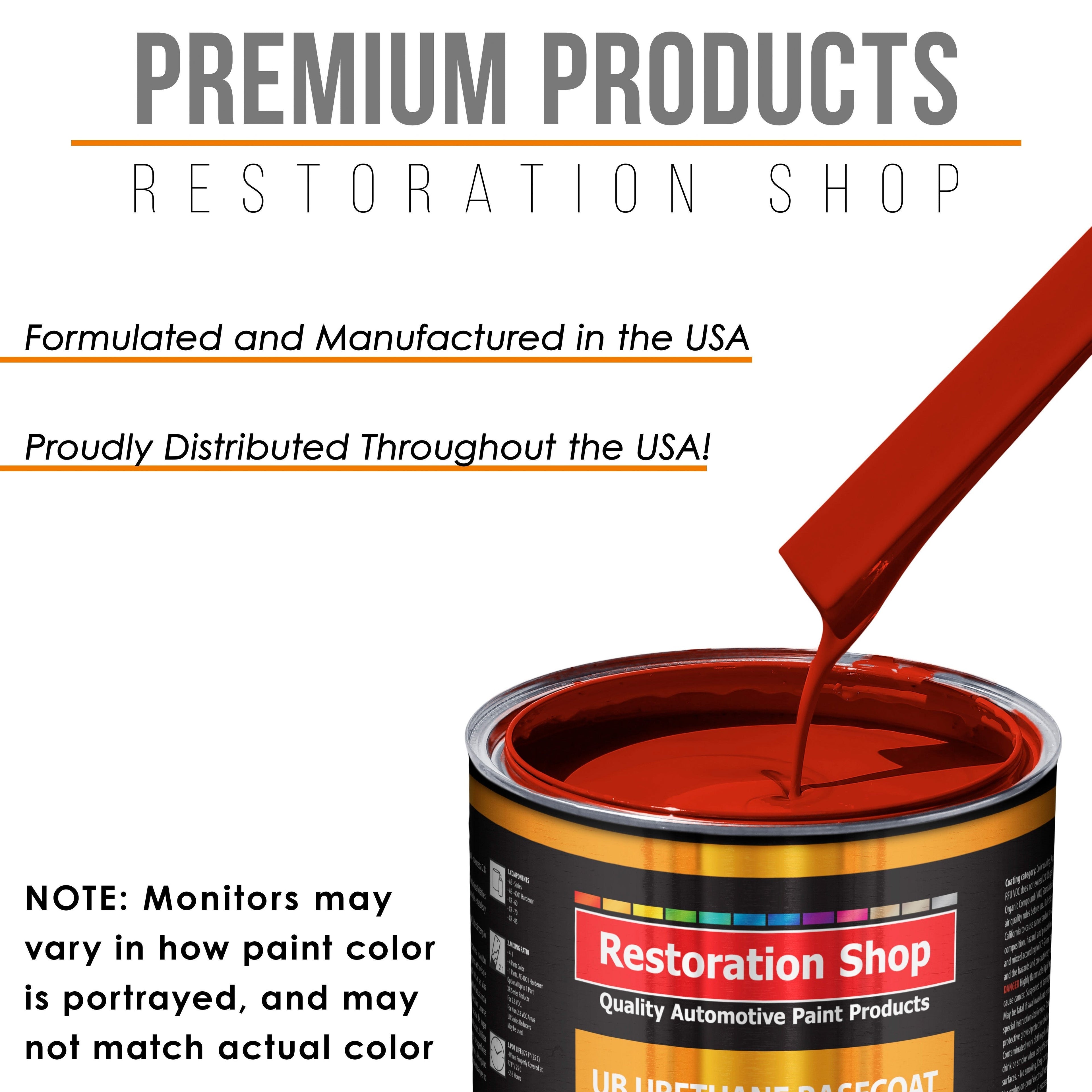 Graphic Red - Urethane Basecoat Auto Paint - Gallon Paint Color Only - Professional High Gloss Automotive, Car, Truck Coating