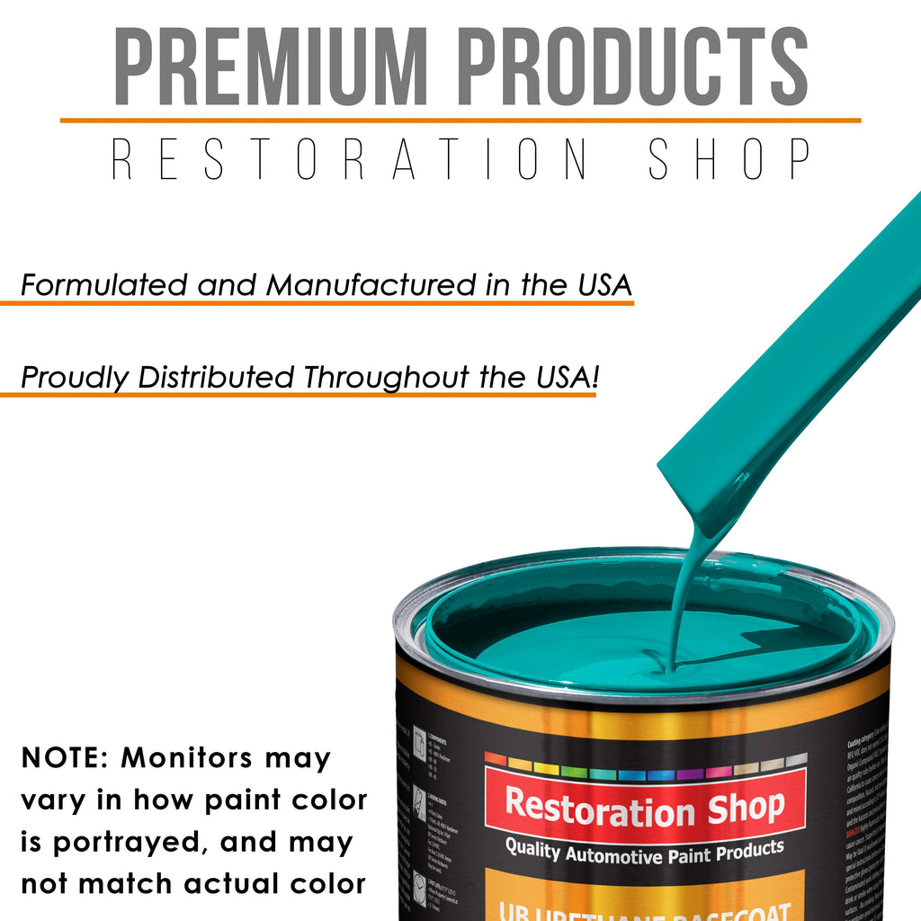 Deep Aqua - Urethane Basecoat Auto Paint - Quart Paint Color Only - Professional High Gloss Automotive, Car, Truck Coating