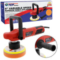 TCP Global 6" Variable Speed Random Orbit Dual-Action Polisher; Professional High Performance - Buff, Polish & Detail Car Auto Paint