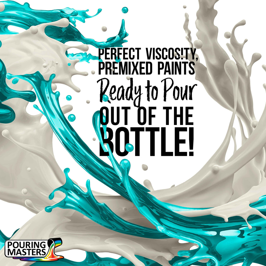 84 Color Metallic Ready to Pour Acrylic Pouring Paint Set, 2oz Bottles, Acrylic Paint Pour Supplies - Silicone Oil & Gloss Medium, Premium Pre-Mixed High Flow 8-Ounce Bottles